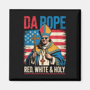 Íman Santo Vermelho Branco O Papa Dos EUA Chicago Papa
