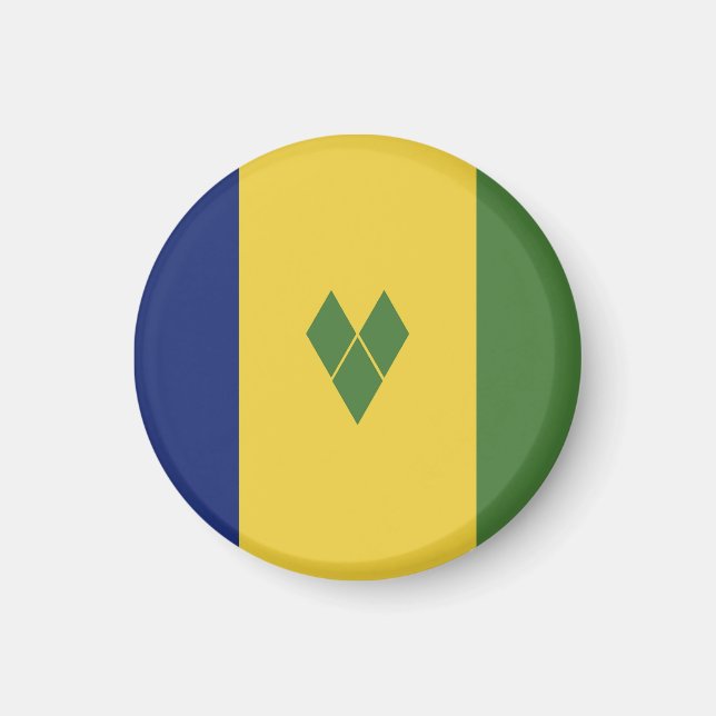 Íman Santo Vincent e bandeira das Granadinas (Frente)