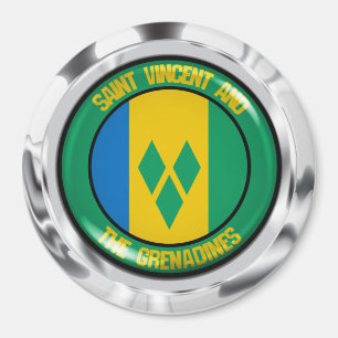 Íman Santo Vincent e Grenadines no Emblema