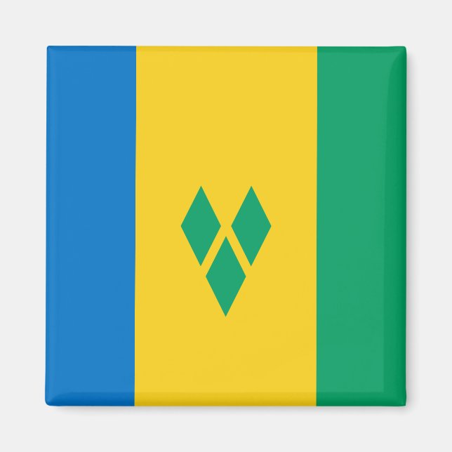 Íman Santo Vincent & Grenadines Flag (Frente)