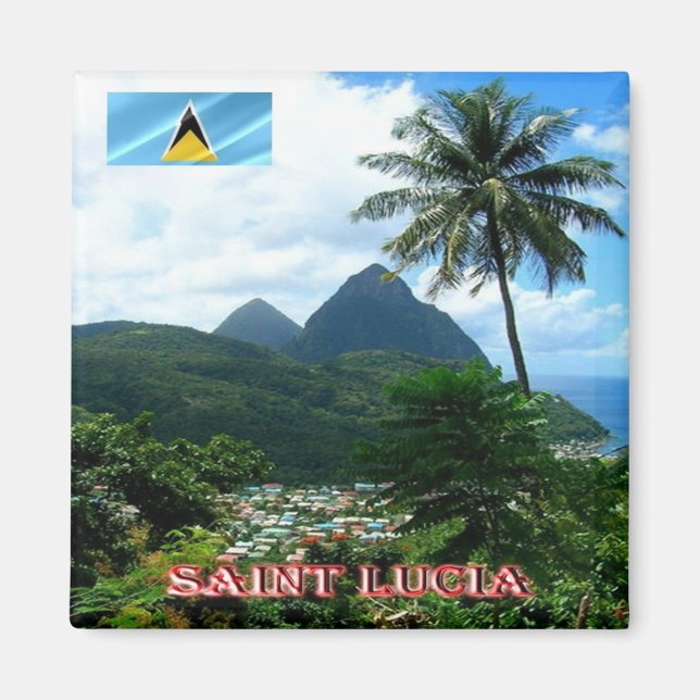 Íman santo zLC012 LUCIA, Panorama, América, Fridge (Frente)