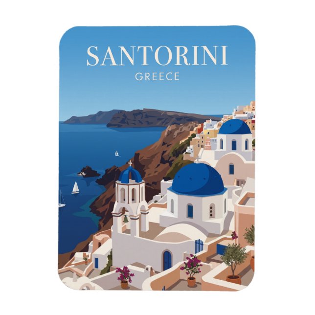 Íman Santorini Grécia (Vertical)