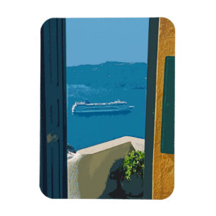 Íman Santorini, navio de cruzeiro Grécia