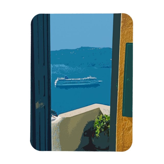 Íman Santorini, navio de cruzeiro Grécia (Vertical)