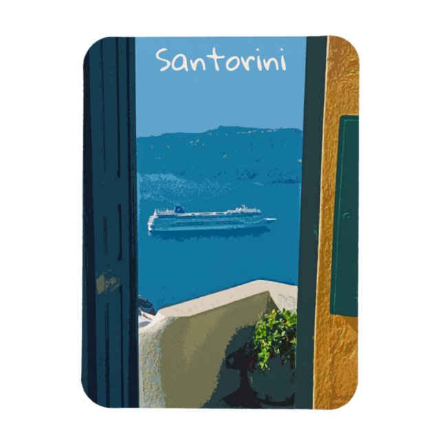 Íman Santorini, navio de cruzeiro Grécia (Vertical)
