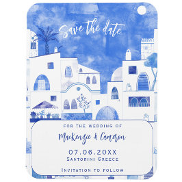 Íman Santorini Salva A Data Casamento