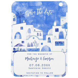 Íman Santorini Salva A Data Casamento