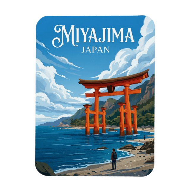 Íman Santuário Itsukushima Japão (Vertical)