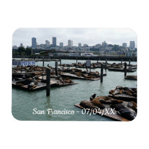 Íman São Francisco e Pier 39 Sea Lions City Skyline
