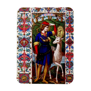 Íman São Huberto de Liège com o cervo 