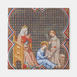 Íman São Luís IX da França Patrono dos Reis Arte