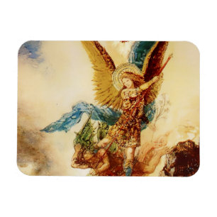 Íman “São Miguel Derrotando Satanás” por Gustave Moreau