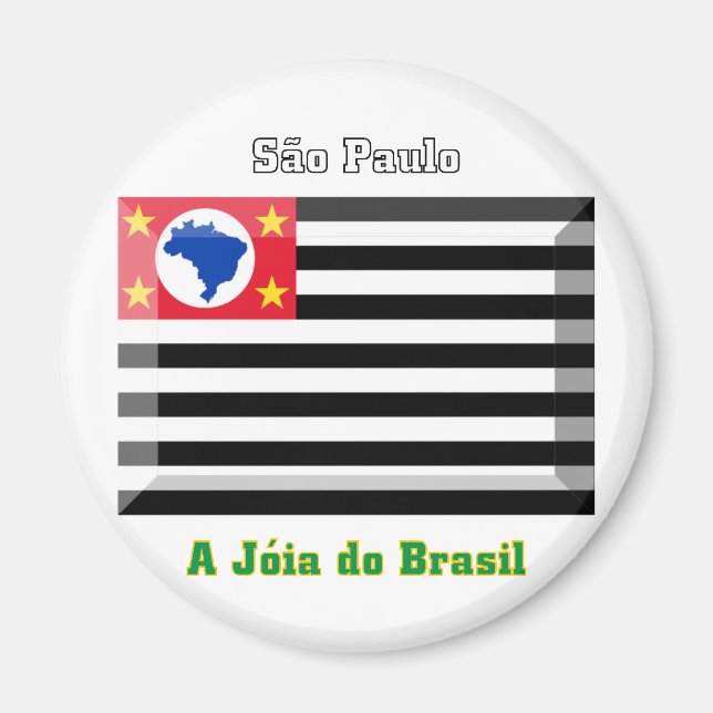 Íman São Paulo Flag Gem (Frente)