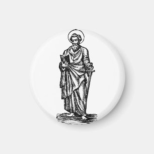 Íman São Paulo o Apóstolo com Espada Arte Sacra