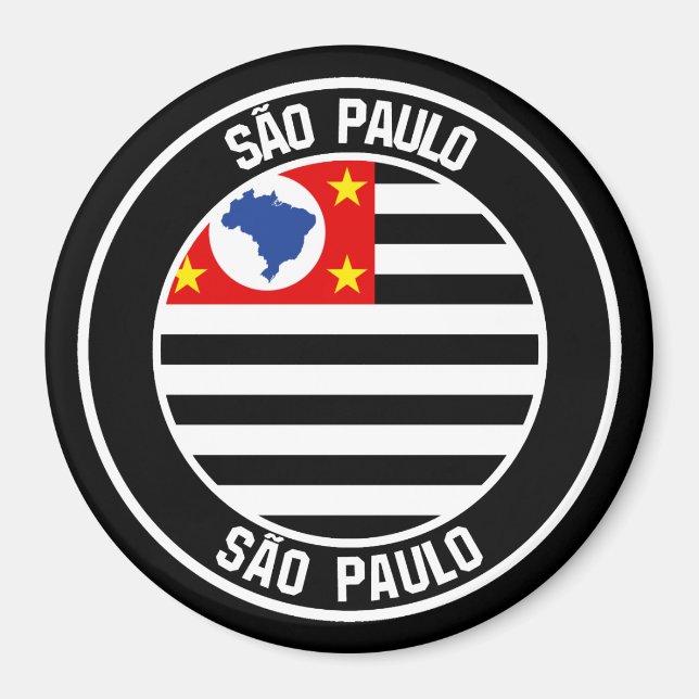 Íman São Paulo Round Emblem (Frente)