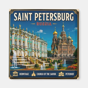 Íman 🏛️ São Petersburgo Rússia Presente Lembrança de V