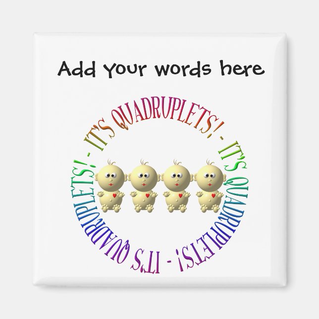 Íman São quadrupletas! (Frente)