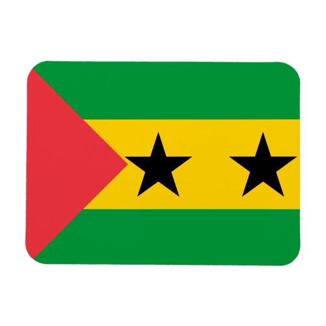 Íman Sao Tome and Principe Flag (Horizontal)