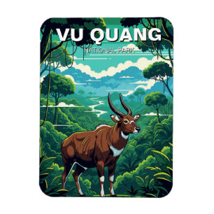 Íman Saola em Vu Quang Parque Nacional Viagem Vietnã
