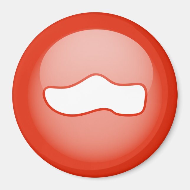 Íman Sapato de Madeira Holandês (Frente)