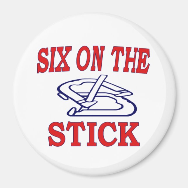 Íman Sapatos Cavalos Magnetos de 3"- 6 no Stick (Frente)