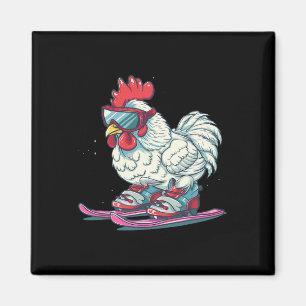 Íman Sapatos De Esqui Legais Com Frango Para Meninos E