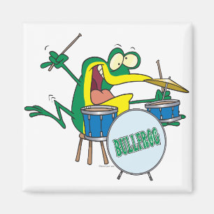 Íman sapo cartunista baterista engraçado e bobo