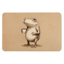 Íman Sapo com Café – Animal Vintage Caprichoso