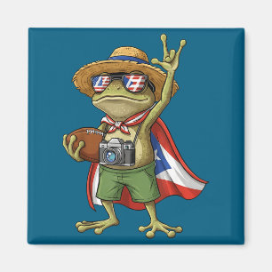 Íman sapo coqui bandeira de porto rico futebol porto-ri