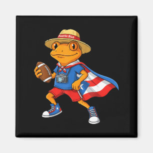 Íman Sapo coqui legal bandeira de porto rico futebol en