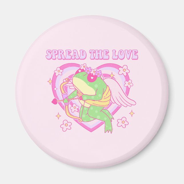 Íman Sapo Cute Cupid - Espalhe o Amor (Frente)
