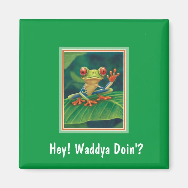 Íman Sapo de árvore de olhos vermelhos (Frente)