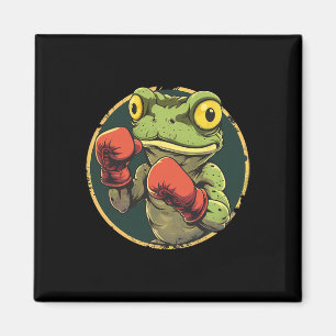 Íman Sapo de Boxe com Luvas de Boxe Kickboxing Funny Bo