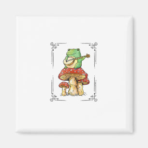 Íman Sapo de Cogumelo Design Artístico Goblincore Micol