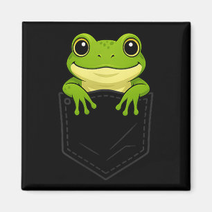 Íman Sapo Engraçado Espiando na Camiseta Amante de Anim