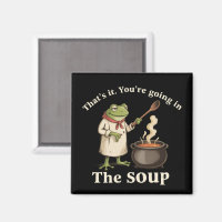 Sapo Engraçado Você Vai para o Cottagecore da Sopa