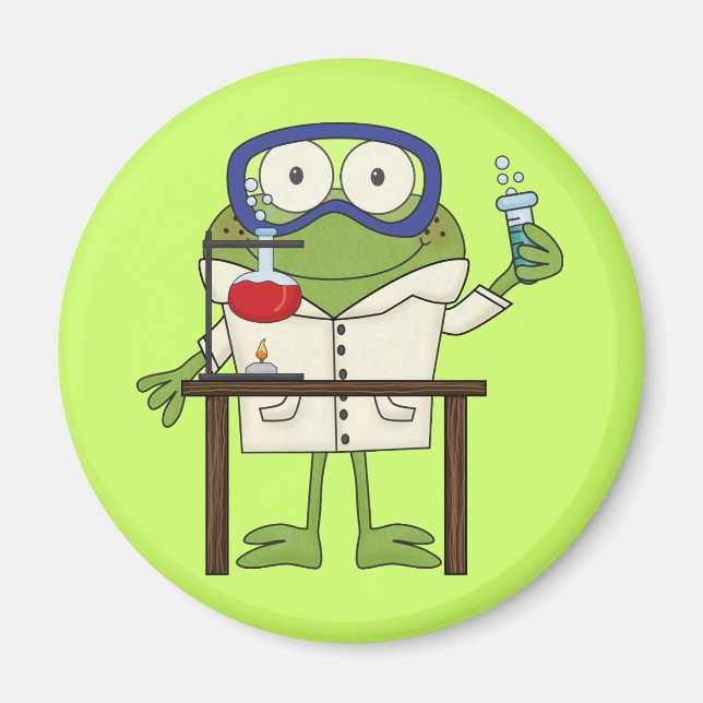 Íman Sapo no laboratório de ciência (Frente)