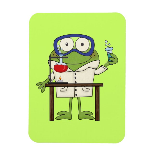 Íman Sapo no laboratório de ciência (Vertical)