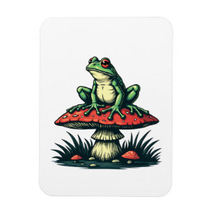 Íman Sapo sobre Mushroom Cottagecore Forest Magic Fungi