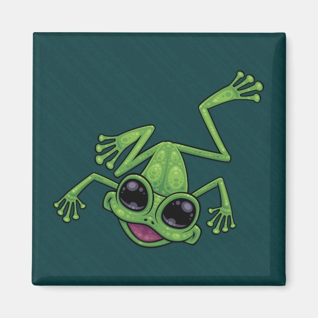 Íman Sapo Verde Feliz (Frente)