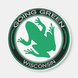 Íman Sapo verde indo de Wisconsin
