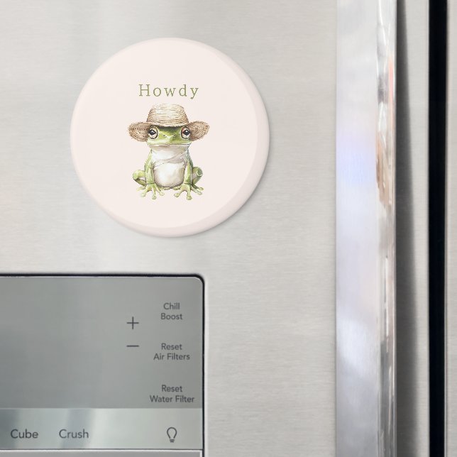 Íman Sapo Verde Rosado com Chapéu (In Situ (Fridge))