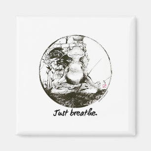 Íman Sapo Zen Yoga Apenas Arte de Meditação Respiração 