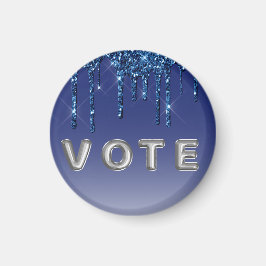 Íman Sapphire Blue Glitter Drip