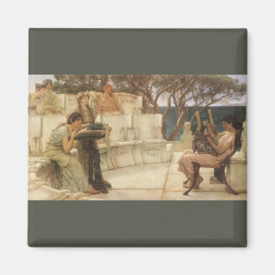 Íman Sappho e Alcaeus por Sir Lawrence Alma Tadema