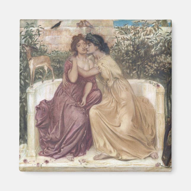 Íman Sappho e Erinna em um Jardim Grego (Amor Lésbico) (Frente)