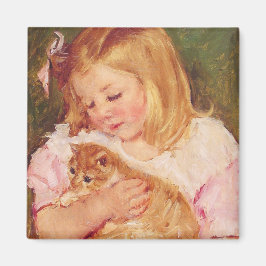 Íman Sara Holding um Gato (por Mary Cassatt)