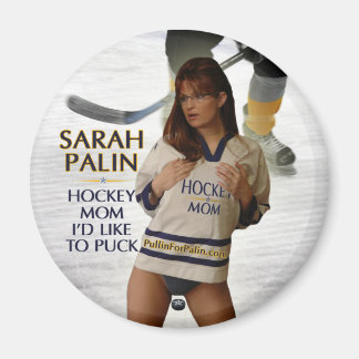 Íman Sarah Palin - Mãe de Hockey Eu Gostaria De Puck Ma