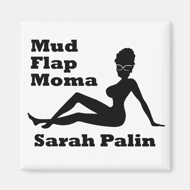 Íman Sarah Palin Mud Flap Moma (Frente)