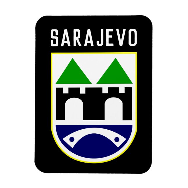 Íman Sarajevo casaco de armas, Bósnia e Herzegovina (Vertical)